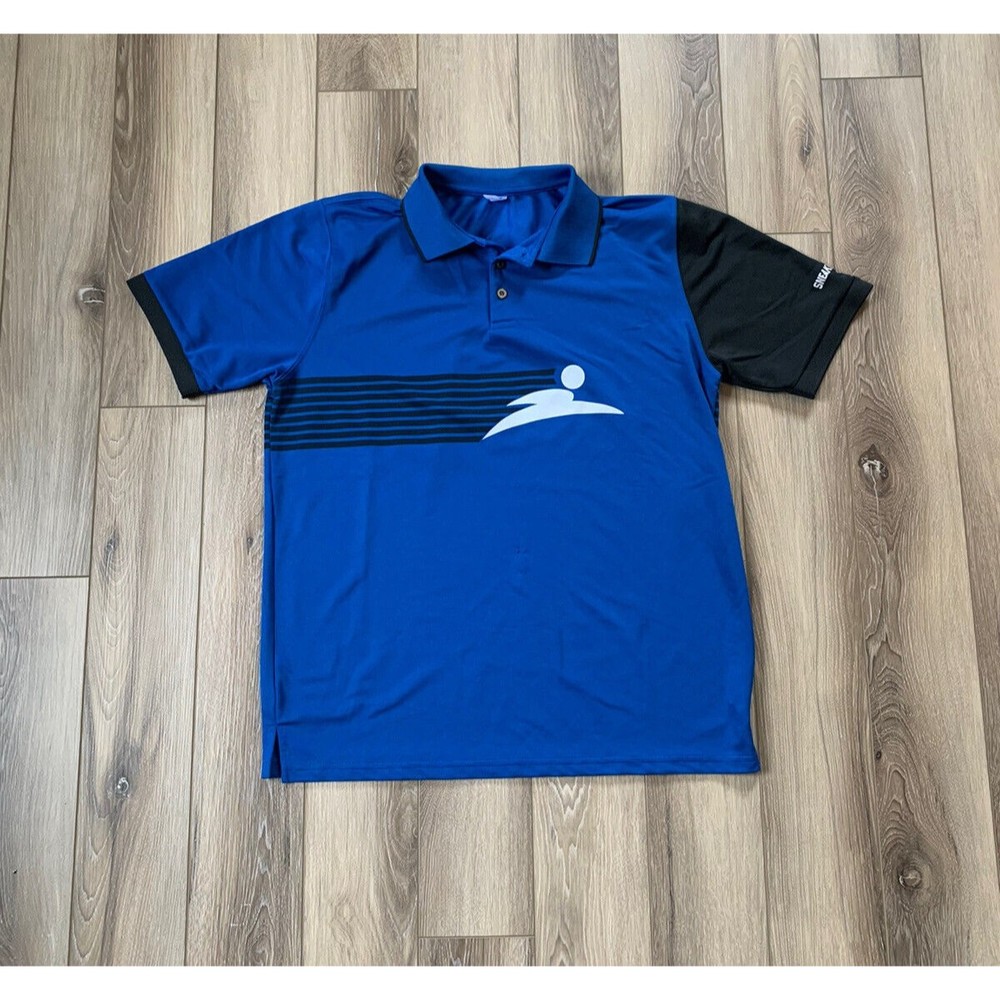 Finish Line FPS Apparel Blue Team Memeber Sneakerologist Work Polo Mens Large